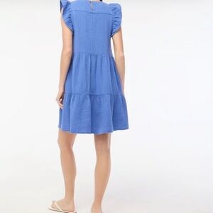 J.Crew Azure Blue Tiered Dress